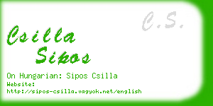 csilla sipos business card